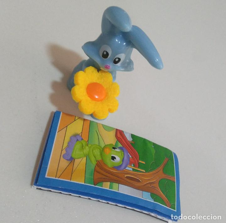 Kinder Figures: conejo pascua terciopelo suave conejito kinder bunny conejillo mu&ntilde;eco figura bpz papel flor flower