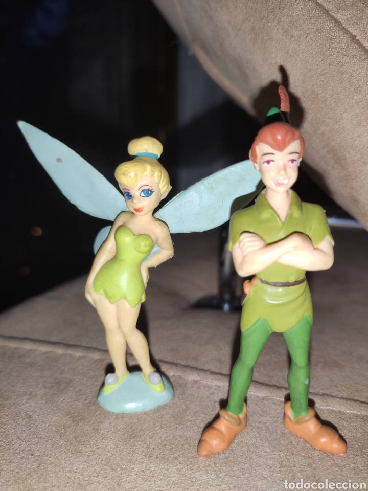 Figuras de goma y PVC: Peter pan y Campanilla, dos figuras bullyland - Foto 1