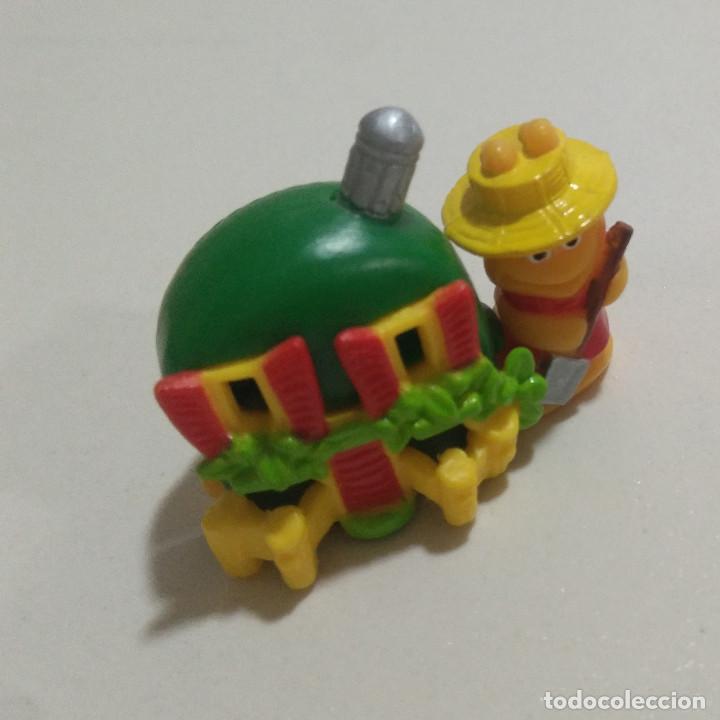 Kinder &Uuml;berraschung: kinder caracol miniatura mini snail jardinero figurita casa casita