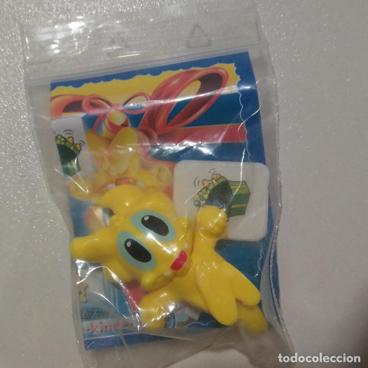 Figuras de Borracha e PVC: kinder dragon color mu&ntilde;eco figura bpz papel pinzas amarillo