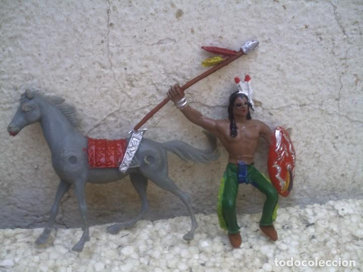 Figuras de goma y PVC: indio de comansi primera epoca - Foto 1