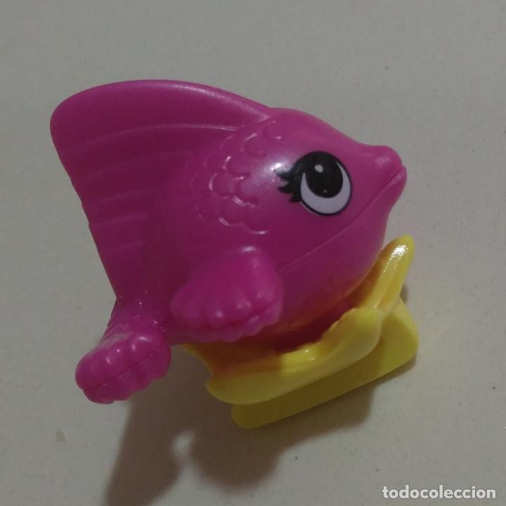 Figuras de Borracha e PVC: kinder pinza pez fish pescado rosa ni&ntilde;a