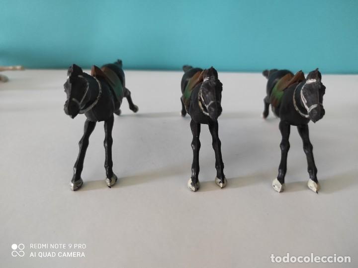 Figuras de goma y PVC: REAMSA LOTE DE 3 CABALLOS VAQUEROS - Foto 1