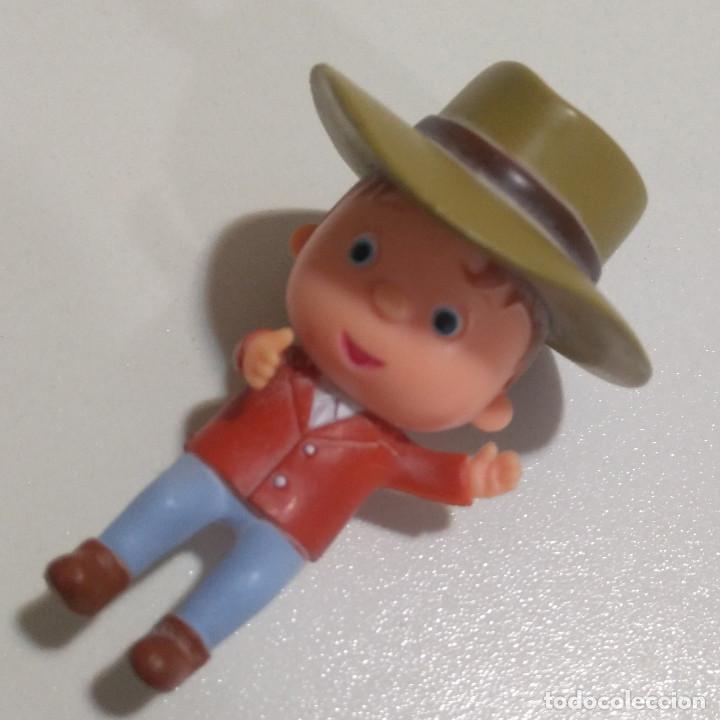 Figurines en Caoutchouc et PVC: FIGURA GOMA O PVC ANTIGUA campero campesino mu&ntilde;eco ni&ntilde;o cabezon desconocido