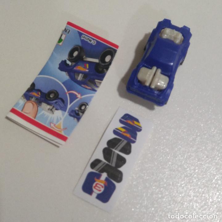 Figuras de Goma Kinder: KINDER EN COCHE HOT WHEELS 2019 MATTEL WHELS MINIATURA CARRERA BPZ PEGATINAS