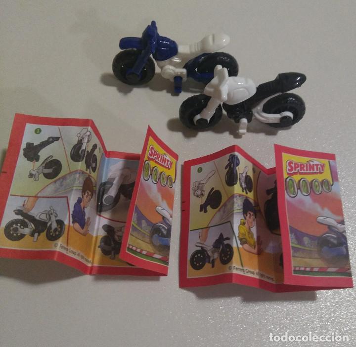 Figuras de Goma Kinder: motos kinder dv 006 006 6 67 2020 2019 secundario vehiculo escala miniatura bike sprinty