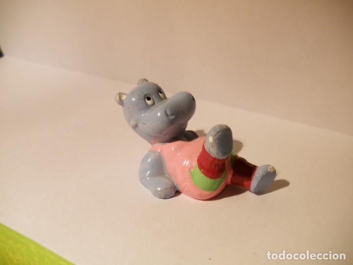 Figuras de Goma Kinder: KINDER - Happy Hippos im Fitness-Fieber Happypotami (1993,Ferrero K93 Nr.) - Miss BodI - HIPOPOTAMO.