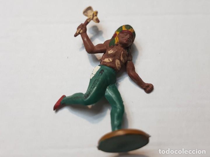 Figuras de Goma y PVC: Figura Indio con hacha en Goma de Gama articulada - Foto 1 - 215483288