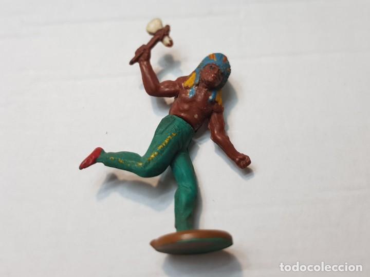 Figuras de Goma y PVC: Figura Indio con hacha en Goma de Gama articulada - Foto 1 - 215483328