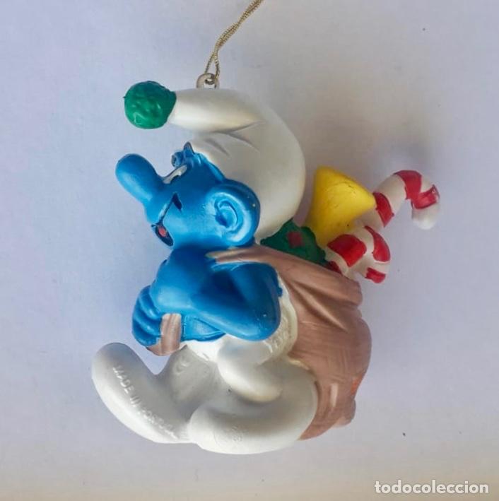 Figuras de goma y PVC: Lote pitufos Schleich navidad - Foto 3