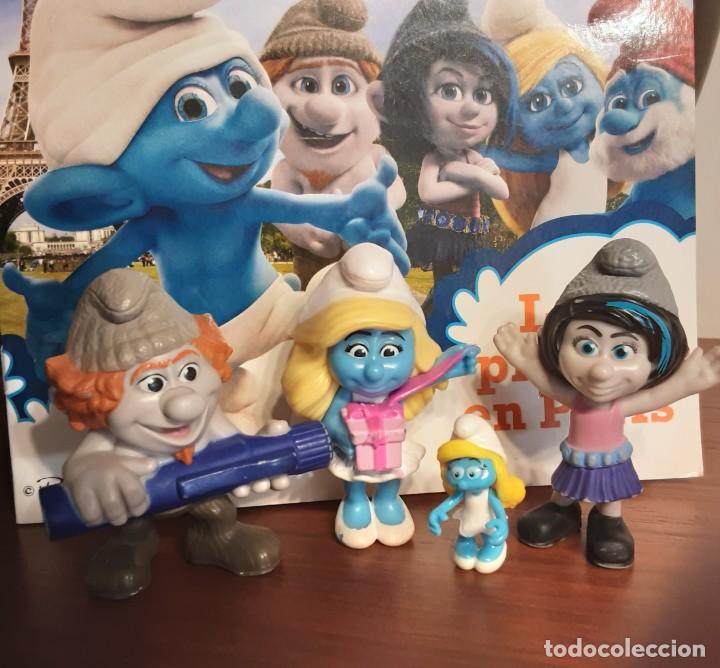 Figuras de goma y PVC: PITUFINA LOS PITUFOS EN PARIS - Foto 1