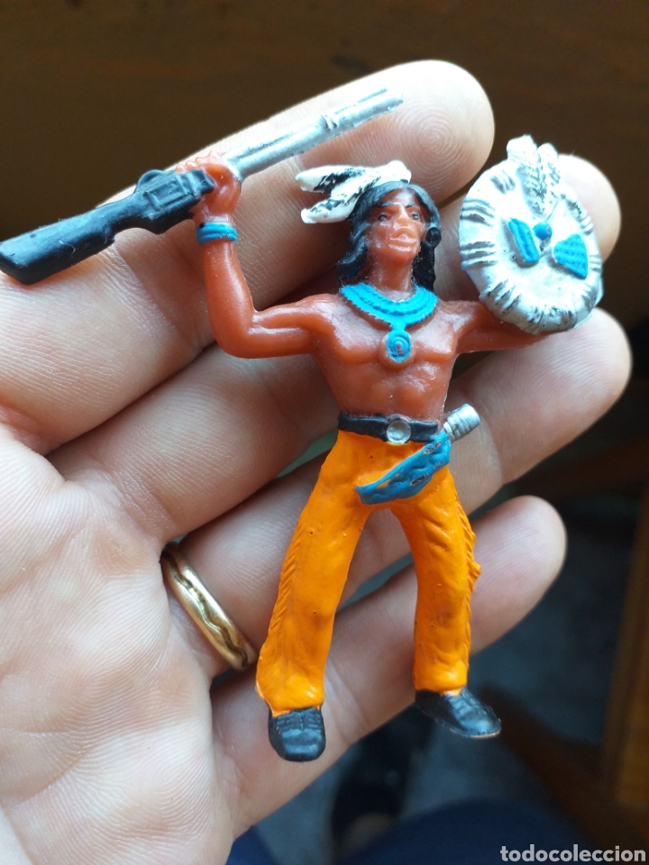Figuras de goma y PVC: DOS INDIOS COMANSI - Foto 6