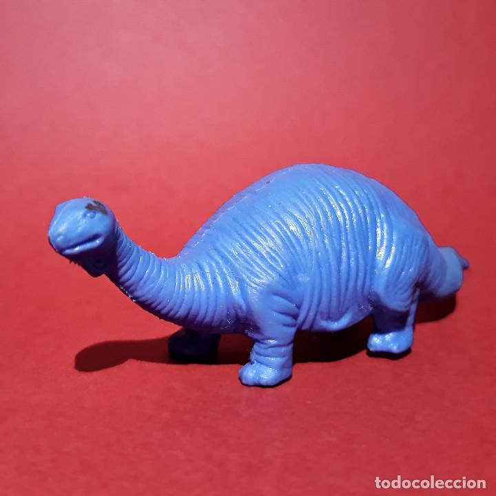 Rubber and PVC Figures: Figura de goma vintage 80's Russ Hong Kong Brontosaurus dinosaurios animales prehist&oacute;ricos