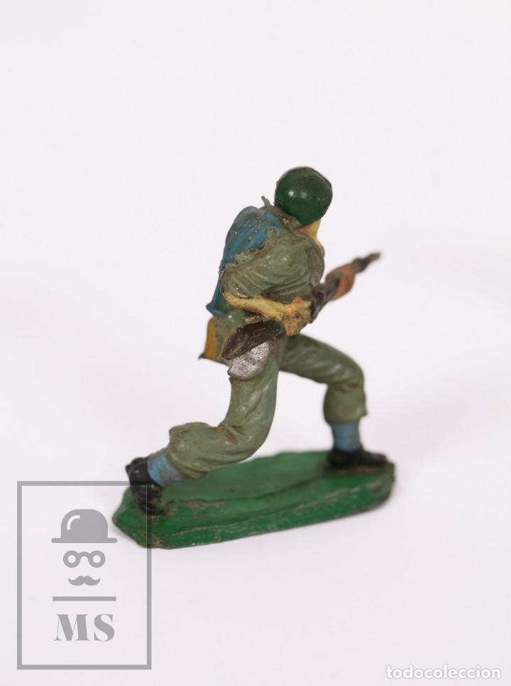 Figuras de Goma y PVC: Conjunto de 4 Soldados de Goma Pech Hnos. - Soldados Americanos II Guerra Mundial - Años 50-70 - Foto 7 - 217891440