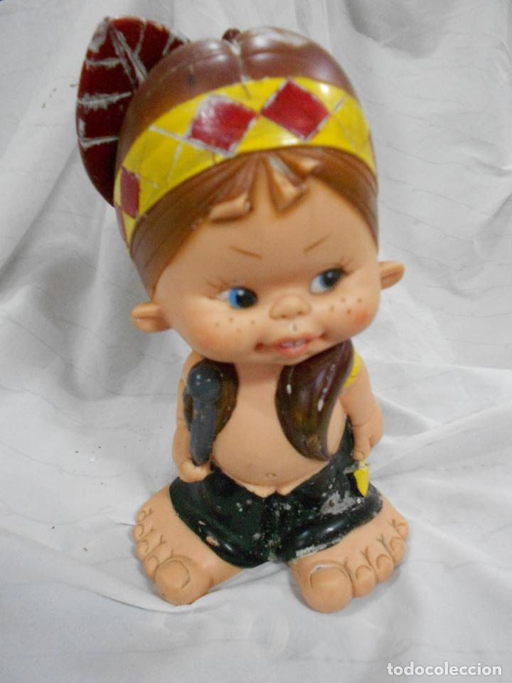 Figuras de goma y PVC: ANTIGUO MU&Ntilde;ECO INDIO - Foto 1