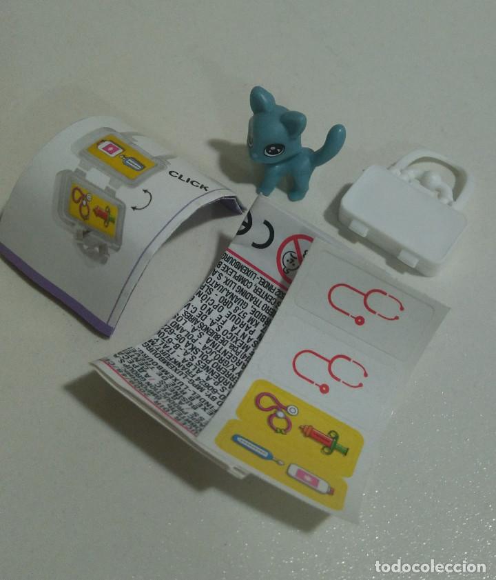 Figuras de Goma Kinder: gato mascota gatito animal maletin hospital pegatinas pegatina sticker pet