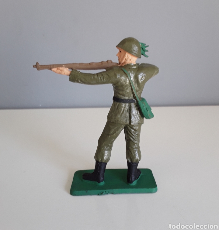 Figuras de Goma y PVC: Bersaglieri, soldados italianos, Starlux France, años 70, escala 6 cms. comp. Pech Jecsan - Foto 5 - 219914325