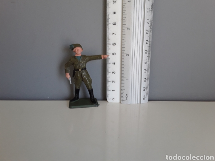 Figuras de Goma y PVC: Bersaglieri, soldados italianos, Starlux France, años 70, escala 6 cms. comp. Pech Jecsan - Foto 7 - 219914325