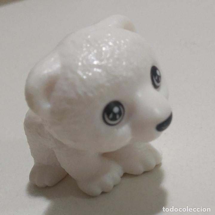 Figuras de Goma Kinder: kinder natoons naton cabezon mu&ntilde;eco OSO BLANCO POLAR figurita animal
