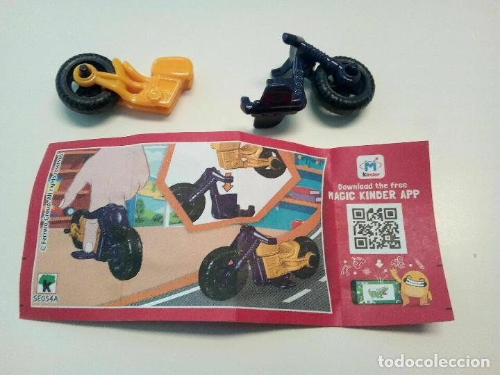 Figuras de Goma Kinder: coleccion kinder motocicleta se054a moto bpz papel vehiculo serie dv 2019 2020 motorbike