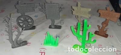 Figuras de goma y PVC: LOTE DE ACCESORIOS DE COMANSI PARA VAQUEROS E INDIOS - Foto 1