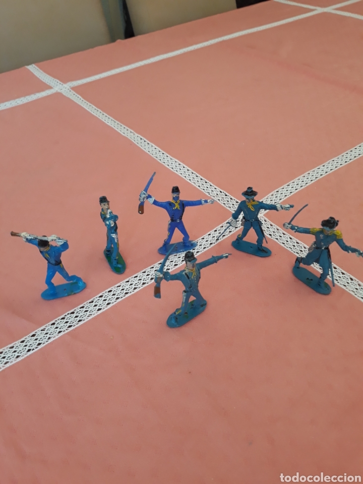 Figuras de goma y PVC: Vaqueros del septimo de caballer&iacute;a. - Foto 1