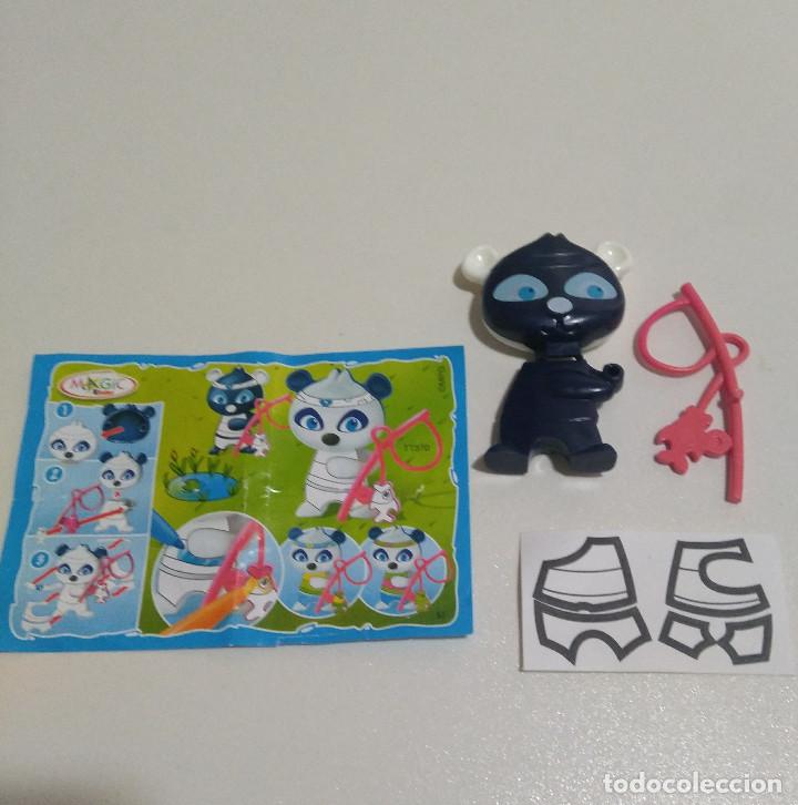 Figure di Gomma e PVC: mu&ntilde;eco oso panda pesca pescador ca&ntilde;a kinder bpz papel animal