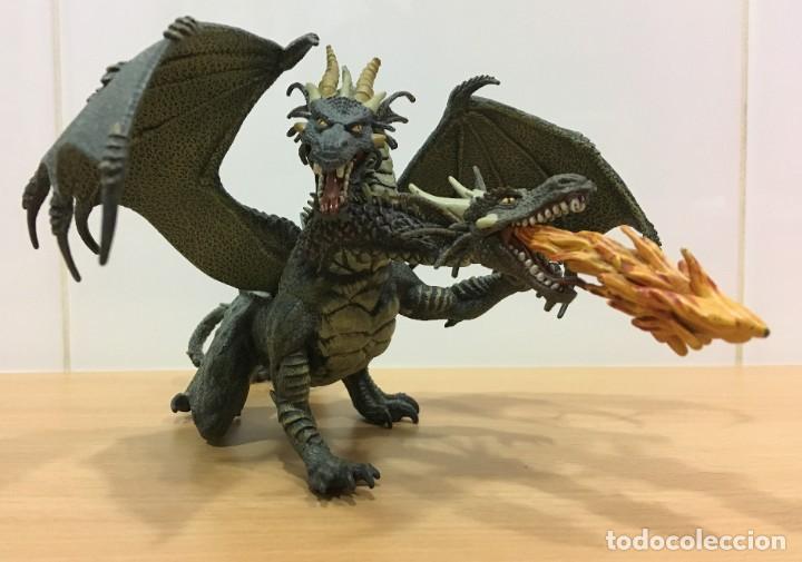 Figura De Dragon De Dos Cabezas Lanzando Fuego Buy Other Rubber And Pvc Figures At Todocoleccion 222370795