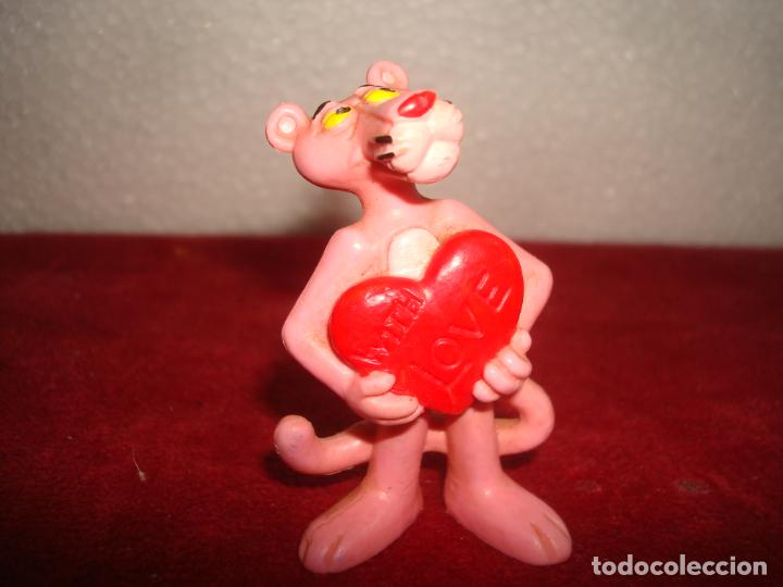 Figuras de goma y PVC: pantera rosa bully 1983 6,50 cm - Foto 1