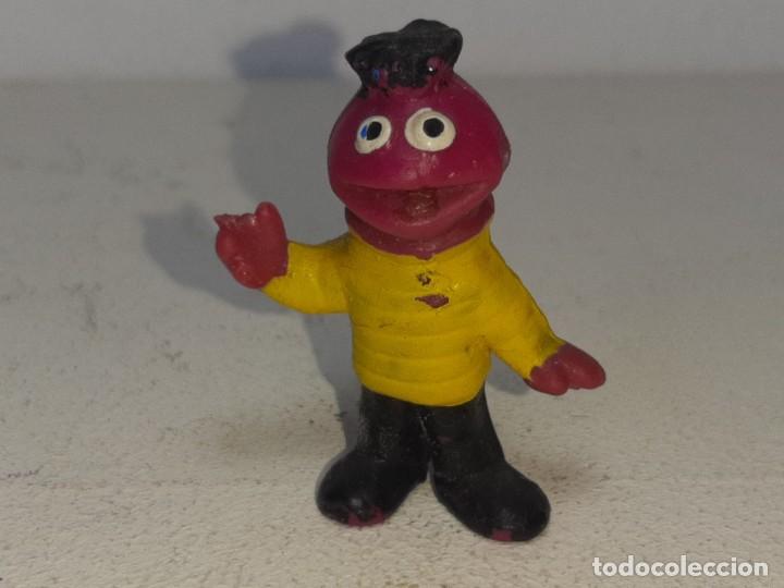 Figuras de Goma y PVC: HEIMO MINIKINS : ANTIGUA FIGURA DE GOMA DE BARRIO SESAMO ROOSEVELT FRANKLIN 1&ordf; SERIE A&Ntilde;OS 70