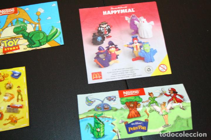 Figuras de Goma Kinder: 4 BPZ hojitas figuras promocionales Nestle Mcdonald y Chupa Chups