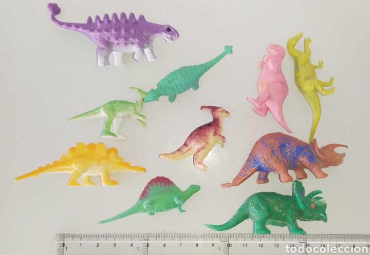 lote de 18 dinosaurios variados pvc goma juguet - Compra venta en
