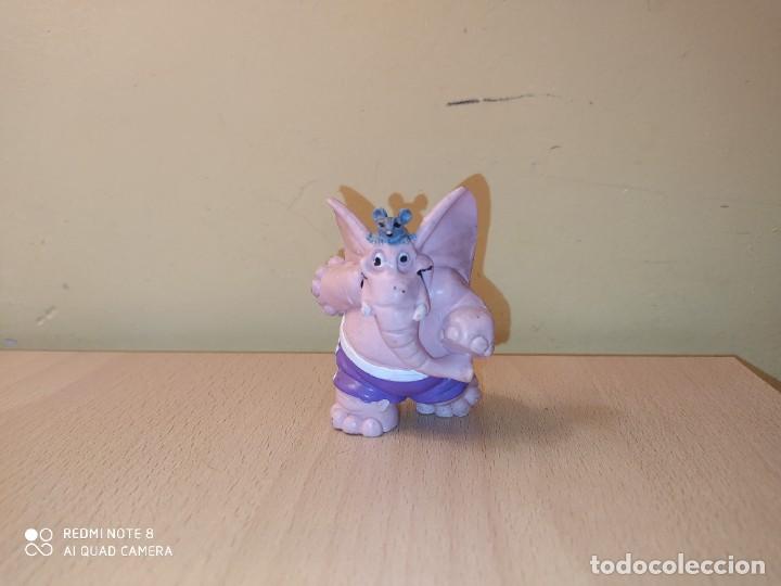 Figura Elefante Pipo con ratón Comics Spain PVC Rosa corriendo running footing