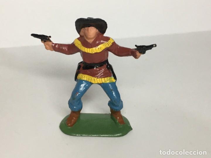Figuras de goma y PVC: VAQUERO CON PISTOLAS DE PECH - Foto 1