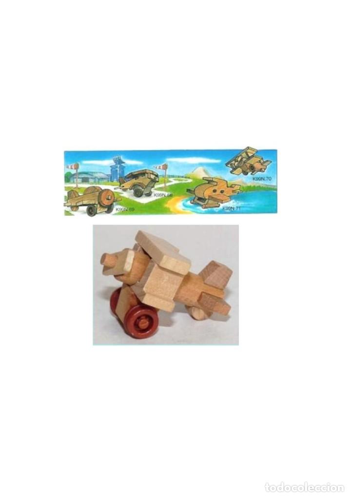 Figuras de goma Kinder: K99-70 Avi&oacute;n de madera - Foto 1