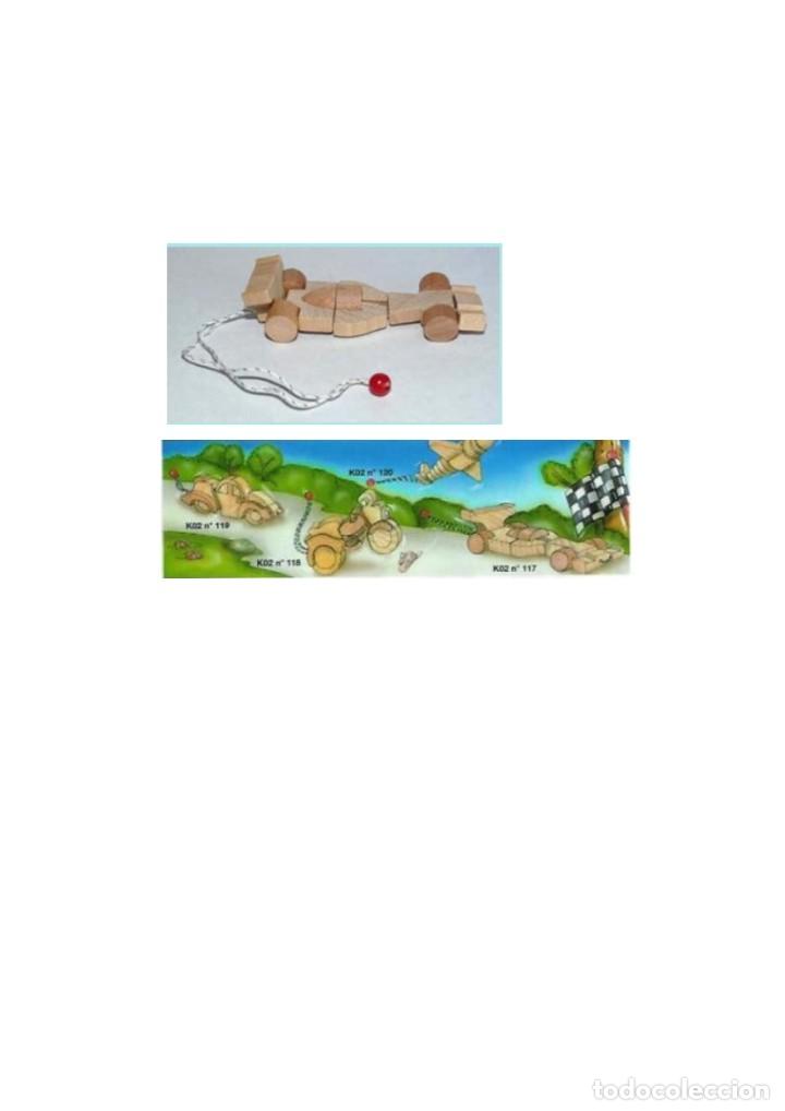 Figuras de Borracha e PVC: K02 N&ordm; 117 Coche de madera + BPZ