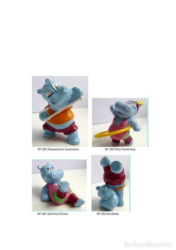 Figuras de Borracha e PVC: LA BANDA DE LOS HIPOPOTAMOS SERIE K93: N&ordm; 182, 183, 187 y 193