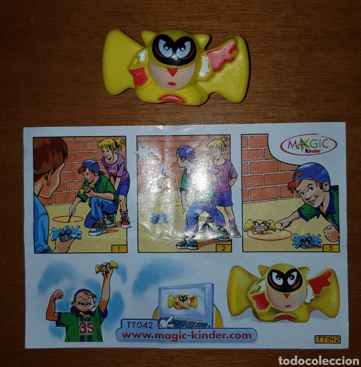 Kinder &Uuml;berraschung: Figura kinder Ferrero antigua goma saltarina superh&eacute;roe h&eacute;roe TT042+bpz mu&ntilde;eco sorpresa premium