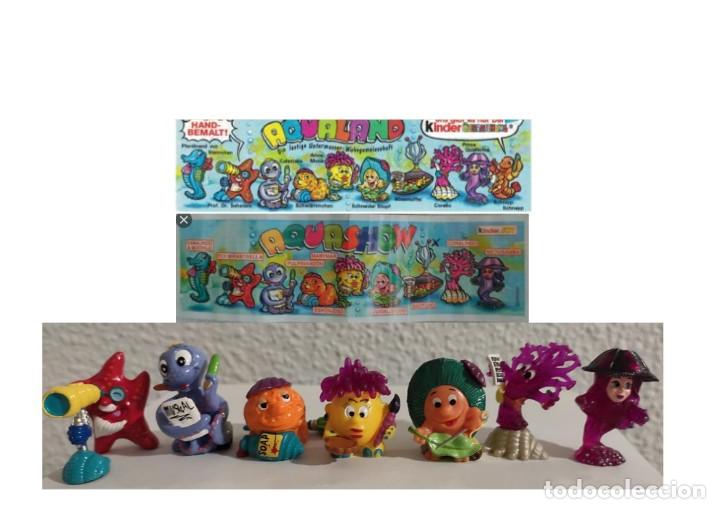 Figurines en Caoutchouc et PVC: Colecci&oacute;n Aqualand + BPZ alem&aacute;n: Profesor Mirastrell, Pulpimandon, Esponjoso, Marymar, Cuidal