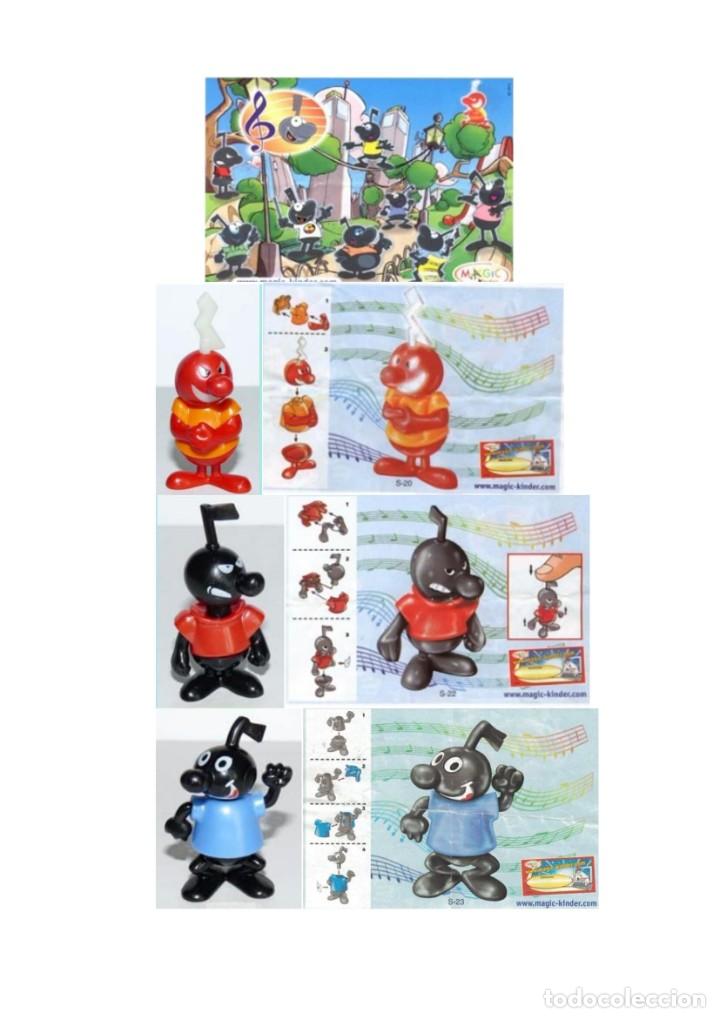 Figurines en Caoutchouc et PVC: Notas musicales: S-20 solista, S-22 RE y S-23 MI + 3 BPZ