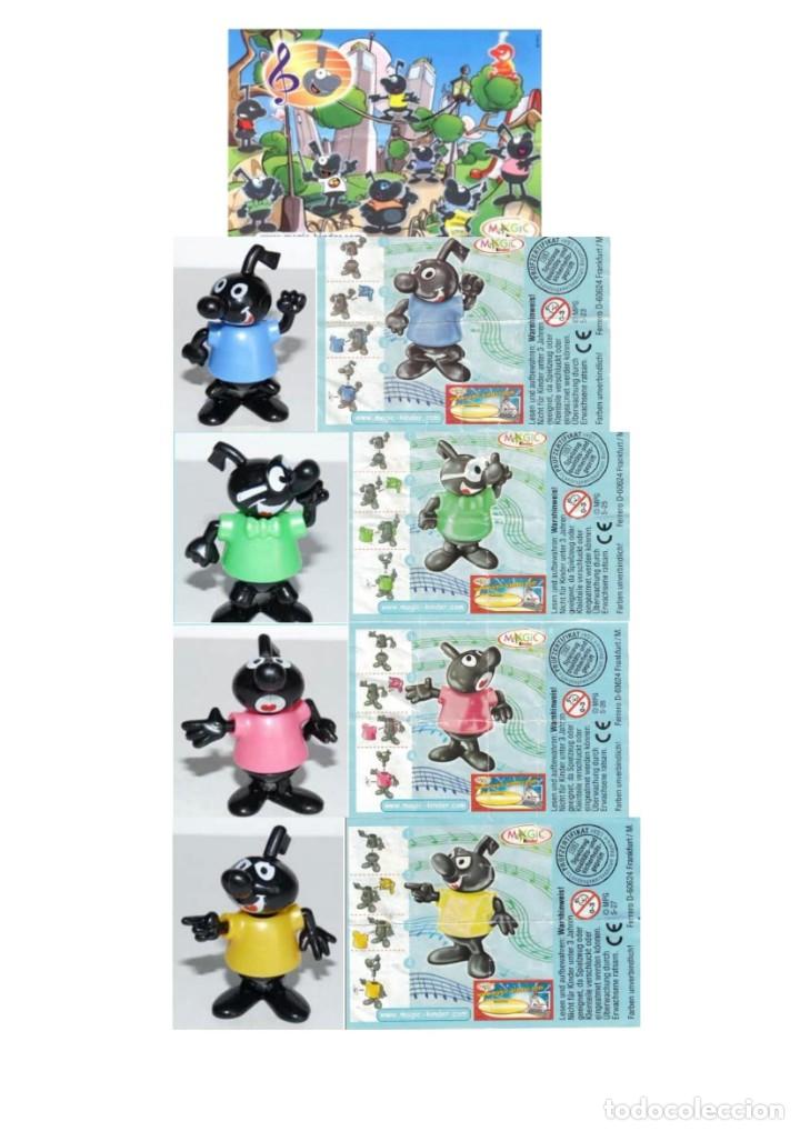 Figurines en Caoutchouc et PVC: Notas musicales: S-23 MI, S-25 SOL, S-26 LA y S-27 SI + 4 BPZ alem&aacute;n