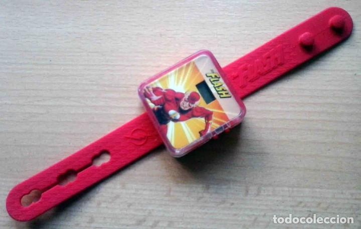 Figuras de goma y PVC: Reloj Flash - DC C&oacute;mics McDonalds - Foto 1