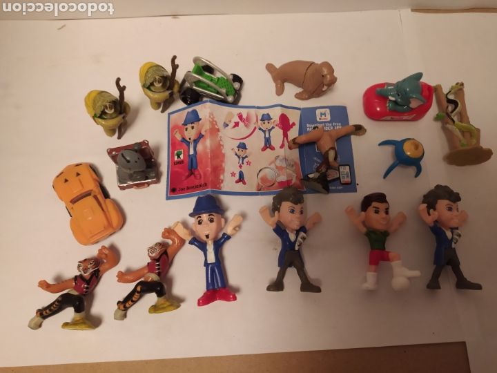 Figuras de goma y PVC: Figuras K&iacute;nder, lote de 16 - Foto 4