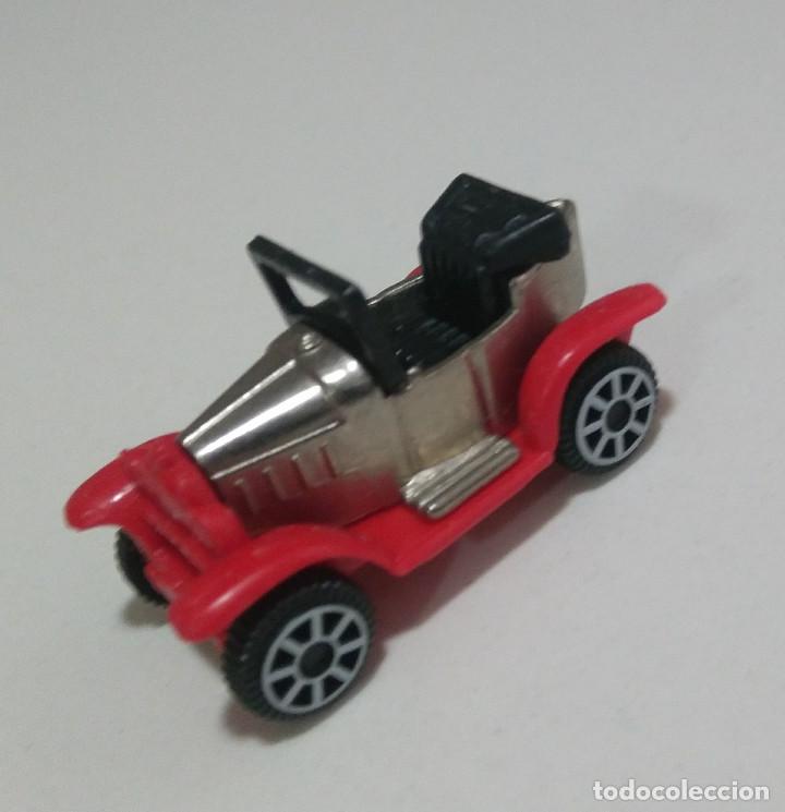 Figurines en Caoutchouc et PVC: kinder coche rojo metalico metalizado miniatura vehiculo mini escala epoca descapotable metal old