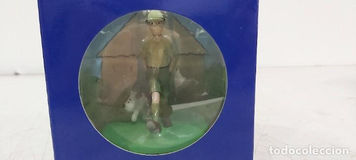 Figuras de goma y PVC: ANTIGUA FIGURITA DE TINTIN COFREET SCENE PLASTIQUE