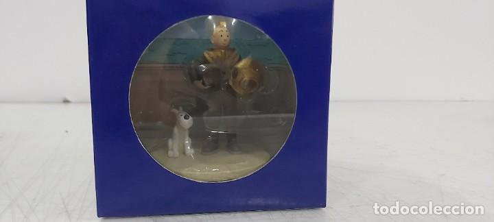 Figuras de goma y PVC: ANTIGUA FIGURITA DE TINTIN COFREET SCENE PLASTIQUE