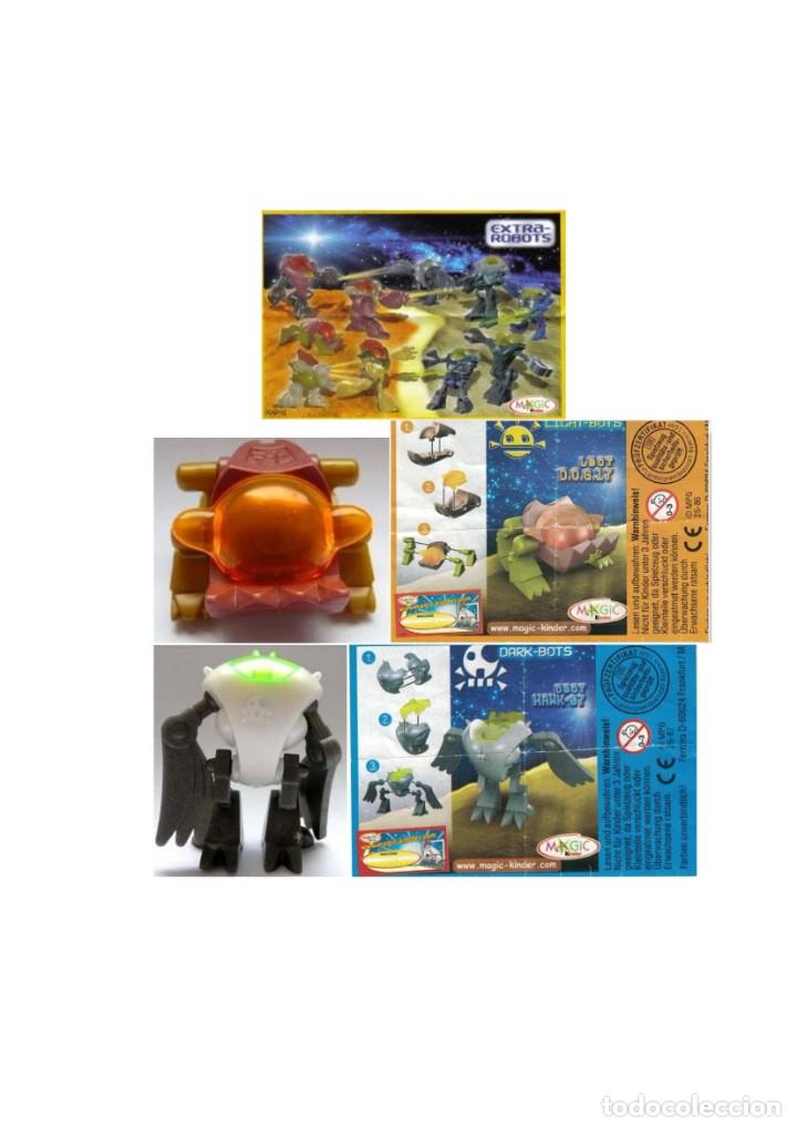 Figuras de goma Kinder: Extra Robots: 2S-86 y 2S-87 + BPZ alem&aacute;n - Foto 1