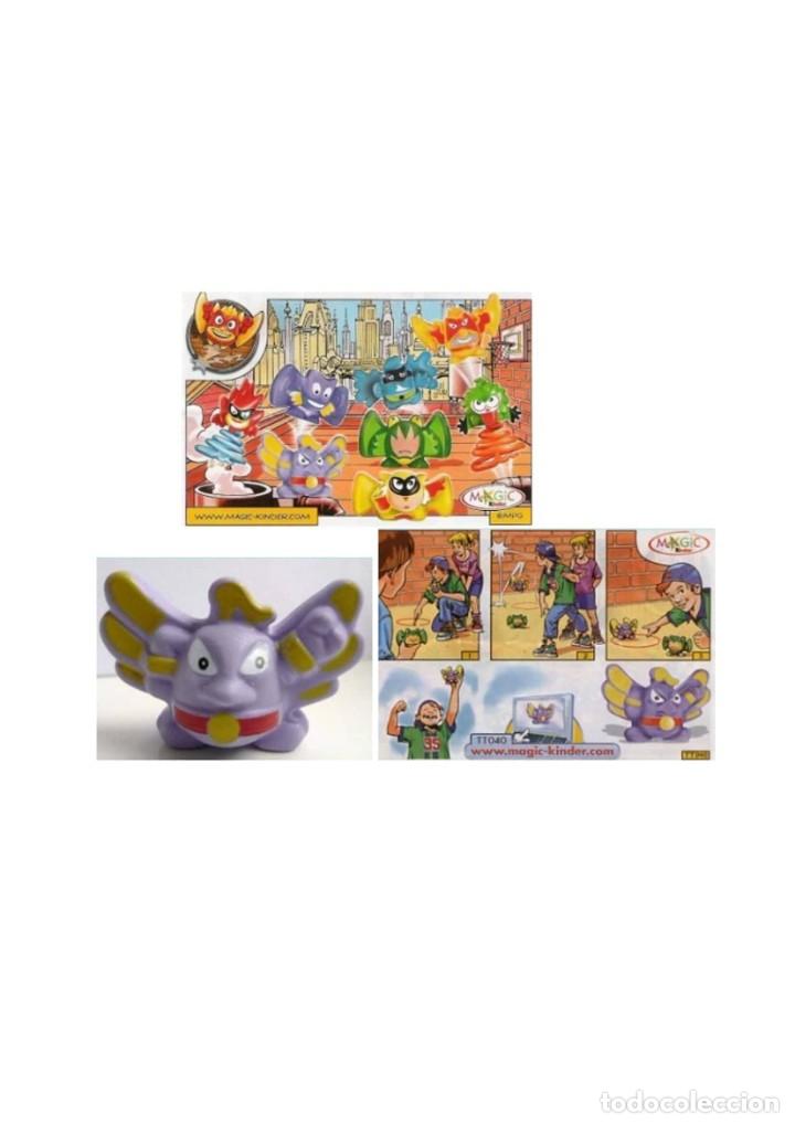 Figuras de goma Kinder: Demonios: TT040 violeta + BPZ - Foto 1