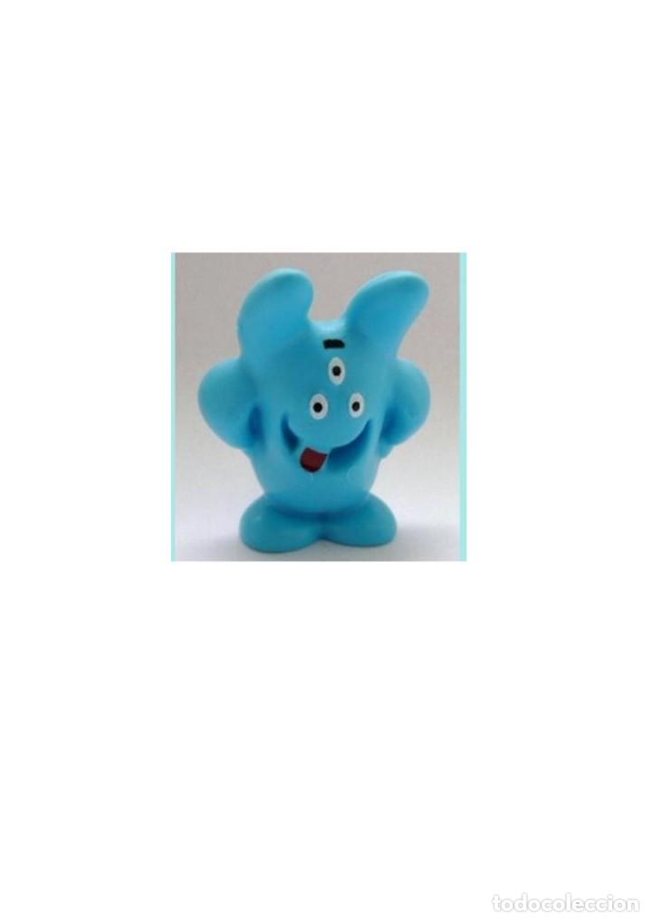Figuras de goma Kinder: Monstruos: UN028 Monstruo azul claro - Foto 1