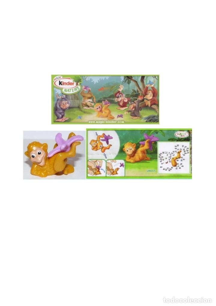 Figuras de goma Kinder: Monos: UN045 Marr&oacute;n claro + BPZ - Foto 1